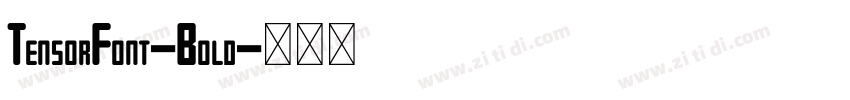 TensorFont-Bold字体转换