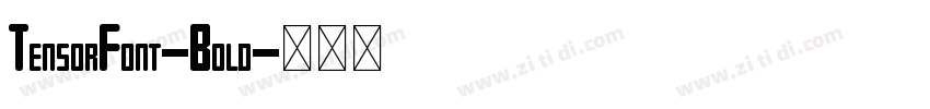 TensorFont-Bold字体转换