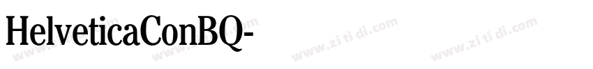 HelveticaConBQ字体转换