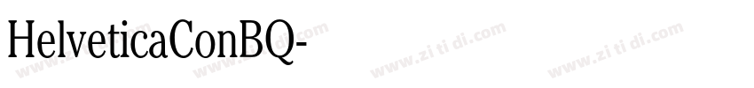 HelveticaConBQ字体转换