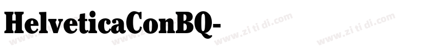HelveticaConBQ字体转换