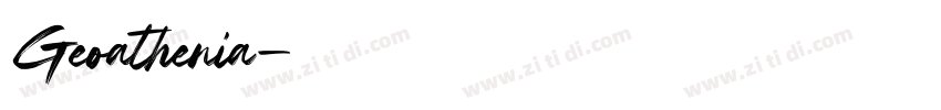Geoathenia字体转换