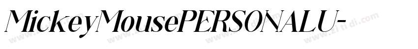 MickeyMousePERSONALU字体转换
