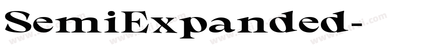 SemiExpanded字体转换 SemiExpanded字体转换