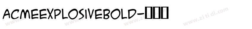 ACMEExplosivebold字体转换