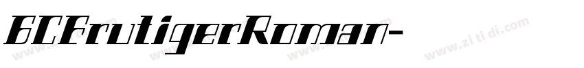 GCFrutigerRoman字体转换
