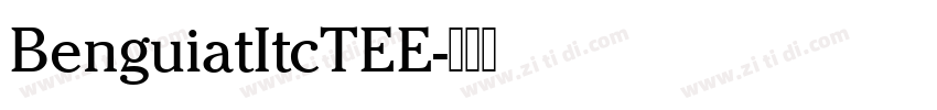 BenguiatItcTEE字体转换