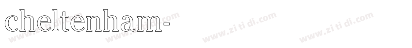 cheltenham字体转换