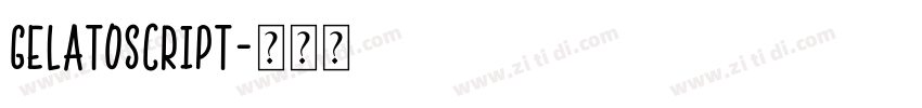 GelatoScript字体转换