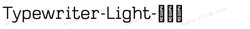 Typewriter-Light字体转换