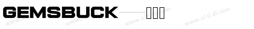 gemsbuck01字体转换