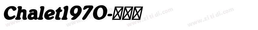 Chalet1970字体转换