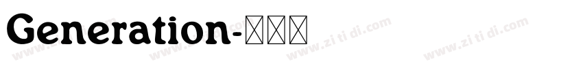 Generation字体转换