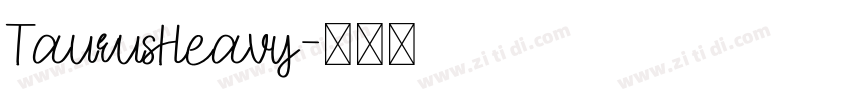 TaurusHeavy字体转换