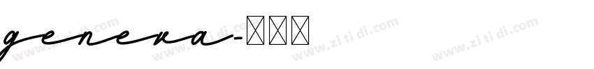 geneva字体转换