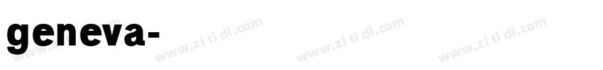 geneva字体转换