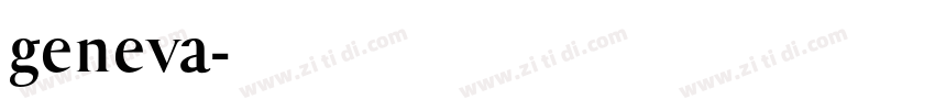 geneva字体转换