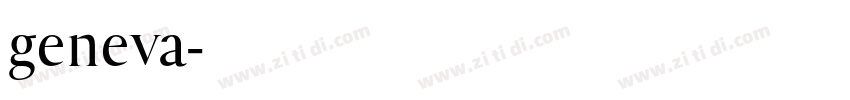 geneva字体转换