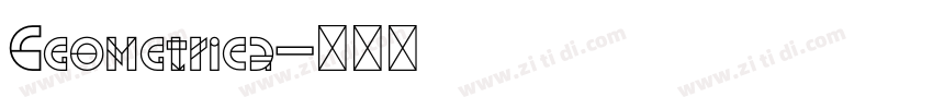 Geometrica字体转换