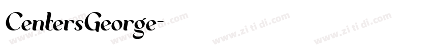 CentersGeorge字体转换