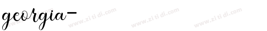 georgia字体转换