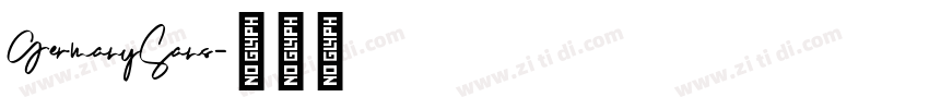 GermanySans字体转换