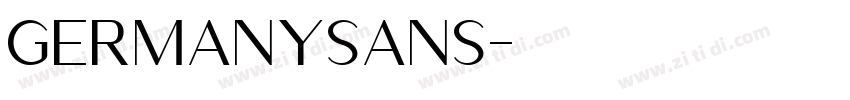 GermanySans字体转换