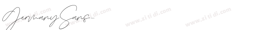 GermanySans字体转换