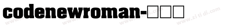 codenewroman字体转换