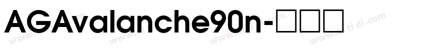 AGAvalanche90n字体转换