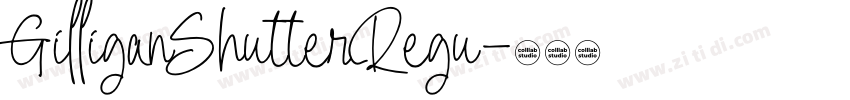GilliganShutterRegu字体转换