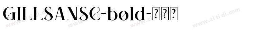 GILLSANSC-bold字体转换