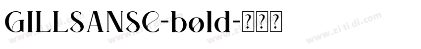 GILLSANSC-bold字体转换