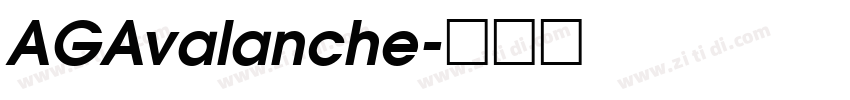 AGAvalanche字体转换