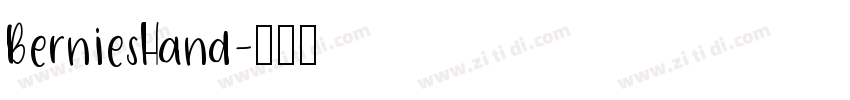 BerniesHand字体转换