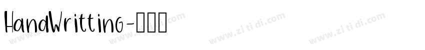 HandWritting字体转换