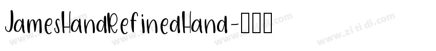 JamesHandRefinedHand字体转换