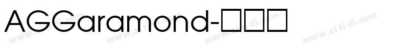 AGGaramond字体转换