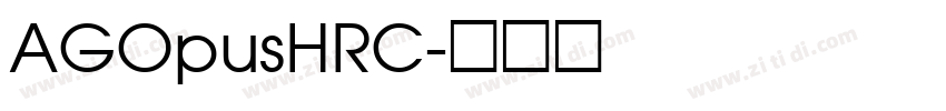 AGOpusHRC字体转换