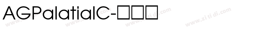 AGPalatialC字体转换