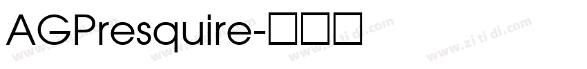 AGPresquire字体转换