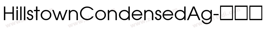 HillstownCondensedAg字体转换