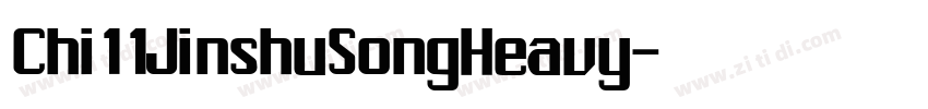 Chi11JinshuSongHeavy字体转换
