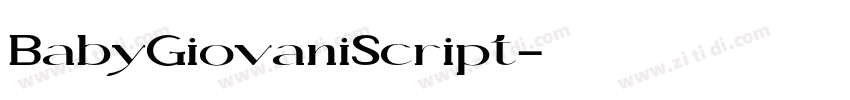 BabyGiovaniScript字体转换