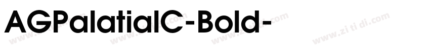 AGPalatialC-Bold字体转换