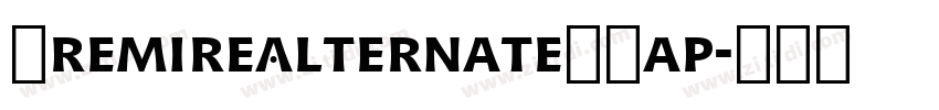 PremireAlternateSCap字体转换