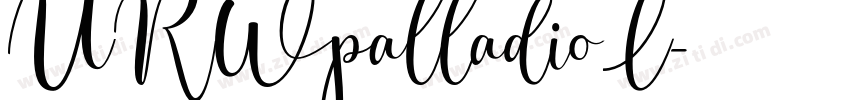 URWpalladioL字体转换