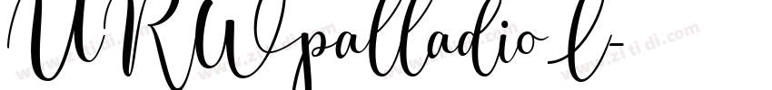 URWpalladioL字体转换