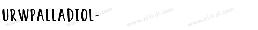 URWpalladioL字体转换