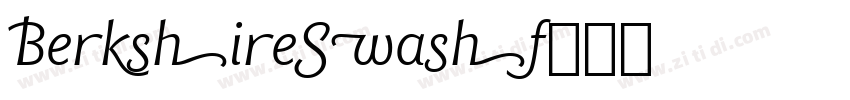 BerkshireSwash字体转换